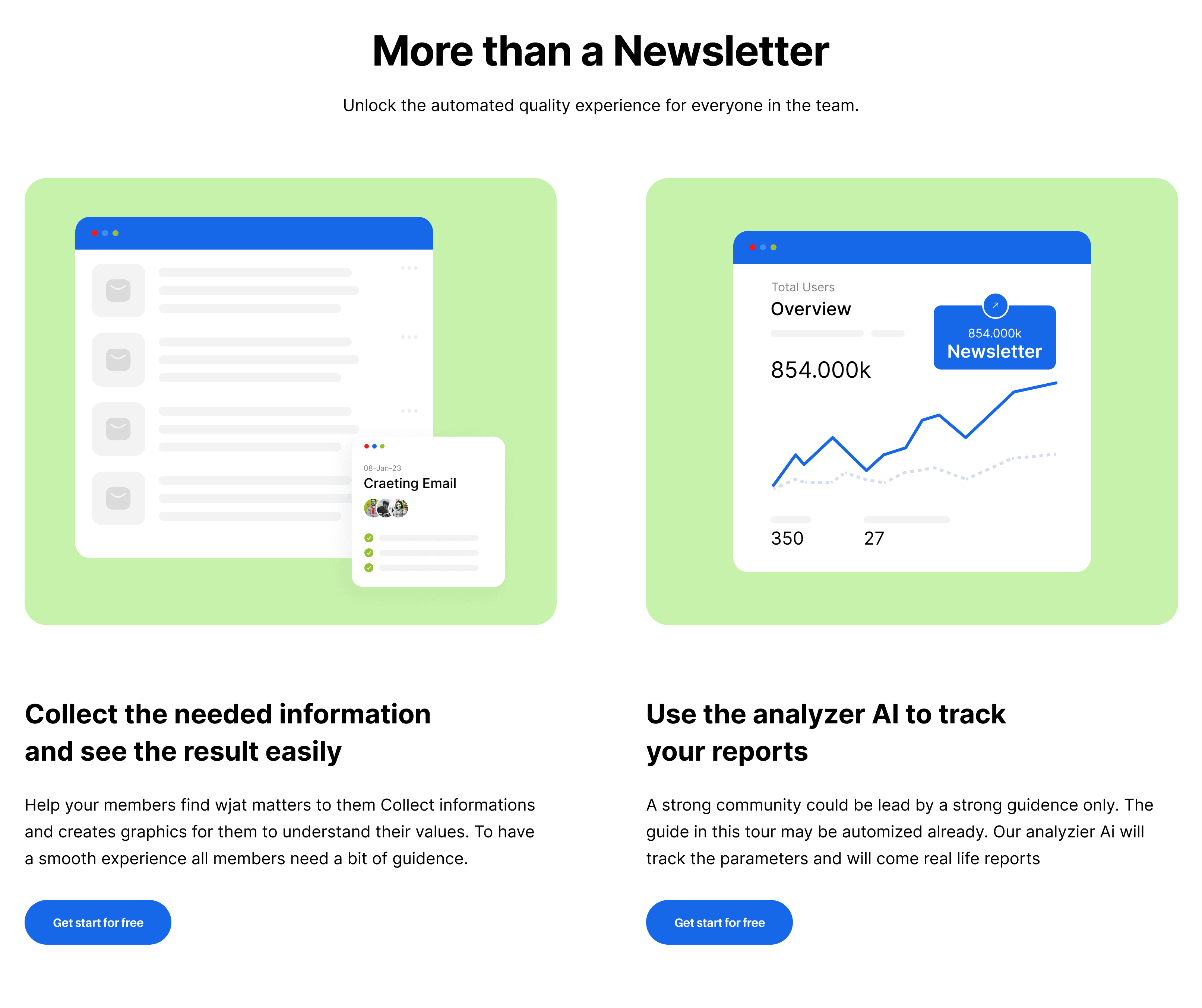 Newsify Landing Page - Features Section