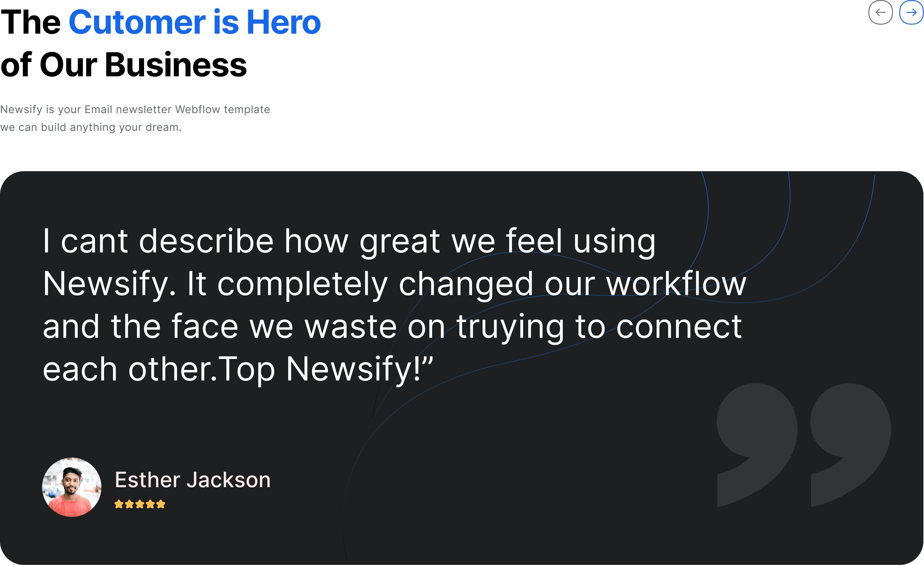 Newsify - Review Section